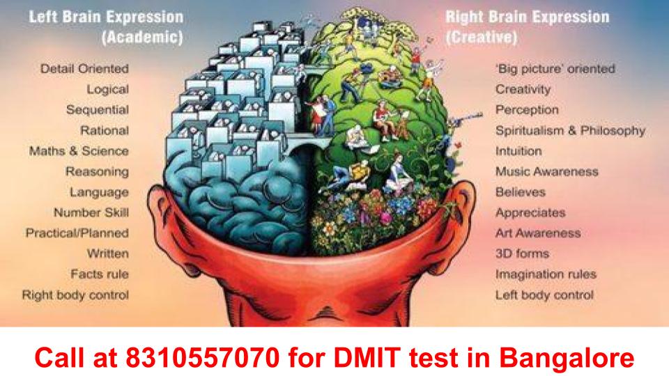 DMIT test in Bangalore or DMIT Bangalore or DMIT in Bangalore or DMIT test cost in Bangalore or DMIT test Bangalore