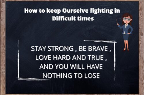How do getting through tough times? 1